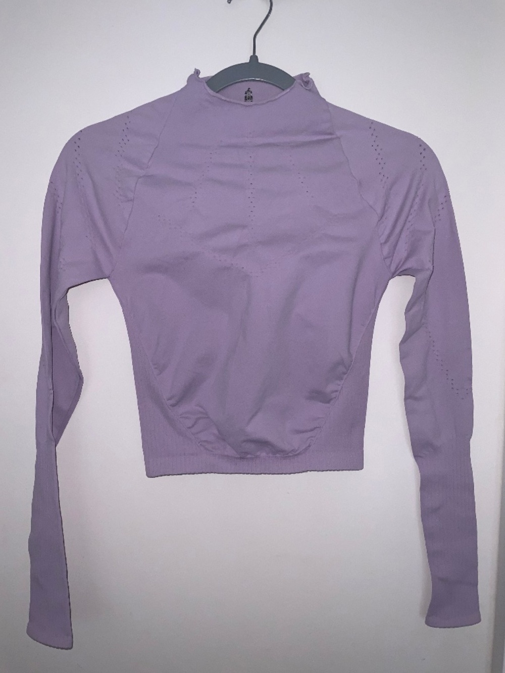 Free People FP Movement Good Karma High-Neck Layer - Lavender - Size: M/L